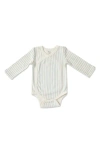 Pehr Kids'  Stripes Away Long Sleeve Bodysuit In White