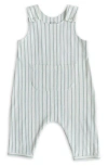 Pehr Babies'  Stripes Away Organic Cotton Overalls In Stripes Away Sea