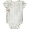 Pehr Unisex Side Tie Bodysuit - Baby In Gray