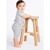 Pehr Stripes Away Organic Cotton Wrap Bodysuit In White