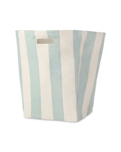 Pehr Tapered Cotton Canvas Hamper In Blue