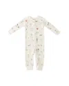 Pehr Tree Ribbed Footless Sleeper - Baby In Animal Print