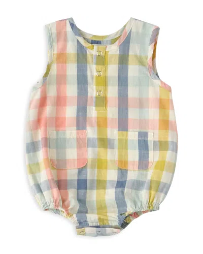 Pehr Unisex Checkmate Pocket One Piece - Baby In Multi