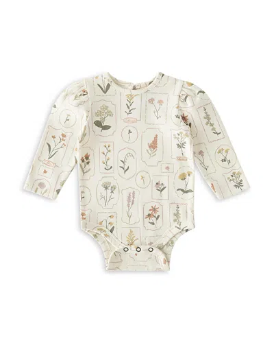 Pehr Unisex Cotton Long Sleeve Bodysuit - Baby In White