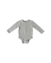 Pehr Unisex Essentials Henley Long Sleeve Bodysuit - Baby In Soft Sea