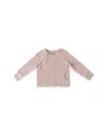Pehr Unisex Essentials Henley Long Sleeve Bodysuit - Baby In Pale Pink