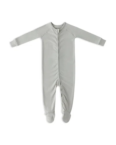 Pehr Unisex Essentials Sleeper Footie - Baby In Gray