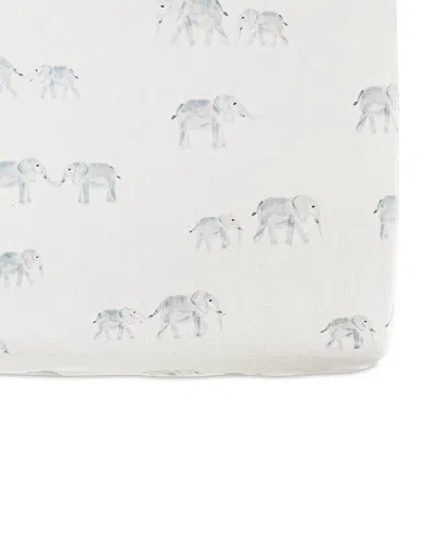 Pehr Unisex Follow Me Crib Sheet In White