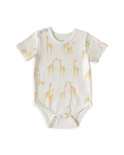 Pehr Unisex Follow Me Short Sleeve Bodysuit - Baby In Giraffe