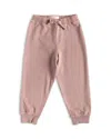 Pehr Babies' Unisex French Terry Jogger Pants - Little Kid In Soft Peony