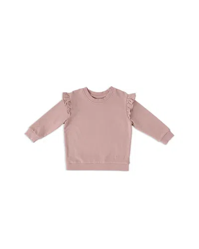 Pehr Unisex French Terry Ruffled Sweatshirt - Toddler In Pink