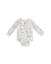 Pehr Unisex Life Aquatic Cotton Printed Long Sleeve Henley Bodysuit - Baby In Life Aquatic
