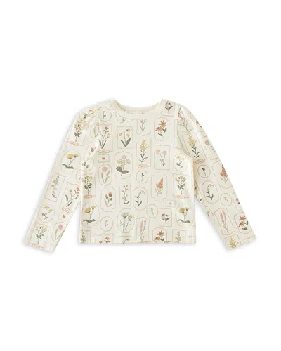Pehr Unisex Long Sleeve Cotton Top - Baby, Little Kid In White