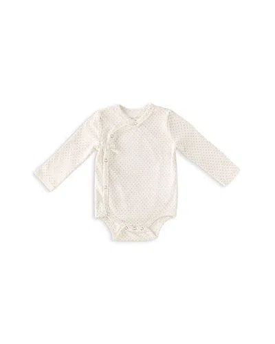 Pehr Unisex Long Sleeved Printed Kimono One Piece Bodysuit - Baby In Neutral