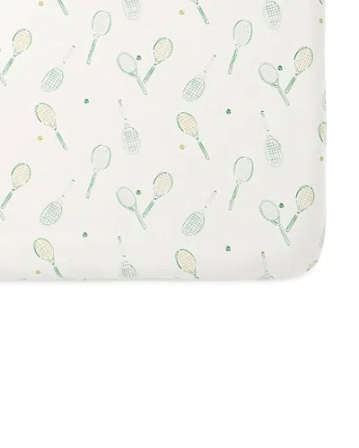 Pehr Unisex Printed Crib Sheet In Green