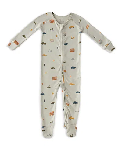 Pehr Unisex Ribbed Sleeper Footie - Baby In Gray