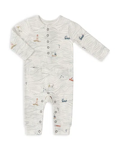 Pehr Unisex Rush Hour Patch Pocket Coverall - Baby In White