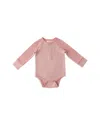 Pehr Unisex Sailor Stripe Raglan Bodysuit - Baby In Tea Rose