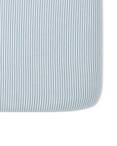 Pehr Unisex Seersucker Striped Crib Sheet In Blue