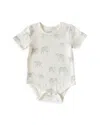 Pehr Unisex Follow Me Short Sleeve Bodysuit - Baby In Elephant