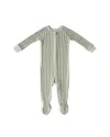 Pehr Unisex Stripes Away Ribbed Footie Sleeper - Baby In Animal Print
