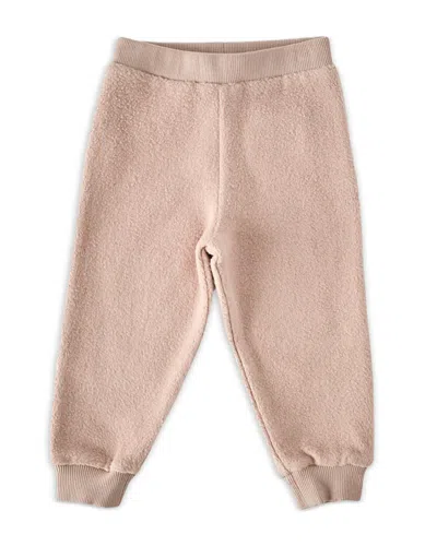 Pehr Unisex Teddy Fleece Jogger Pant - Baby In Pink