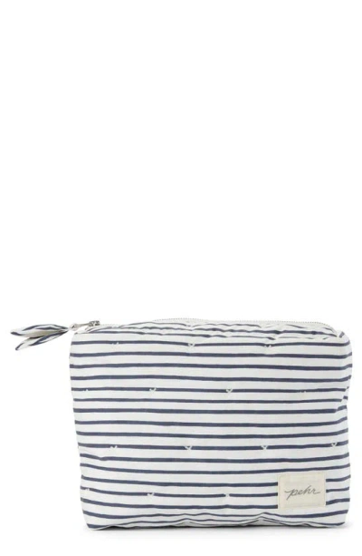 Pehr Water Resistant Coated Organic Cotton Pouch In Ink