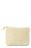 Pehr Water Resistant Coated Organic Cotton Pouch In Marigold