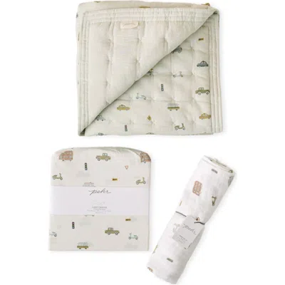 Pehr Welcome Newborn 3-piece Gift Set In For Him