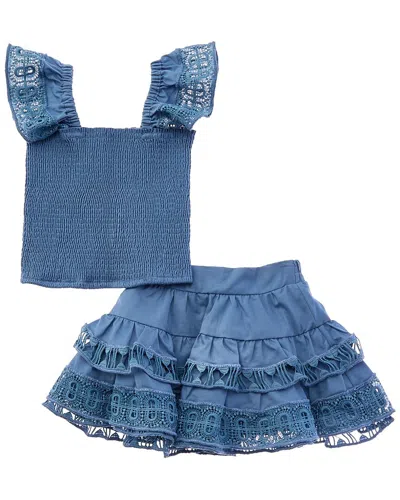 Peixoto 2pc Adina Skirt Set In Blue