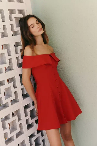 Peixoto Adeline Mini Dress In Red