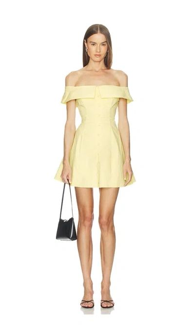 Peixoto Adeline Mini Dress In Yellow