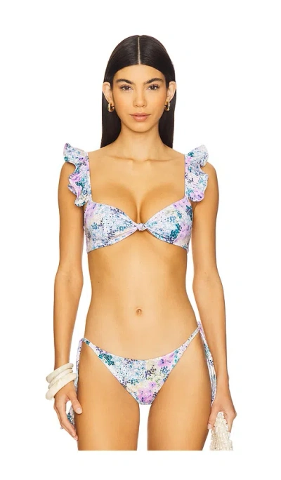 Peixoto Amara Bikini Top In Morada Meadows
