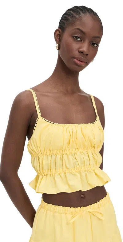 Peixoto Amelia Top Honeycomb In Yellow