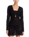 Peixoto Angie Cover-up Tunic In Black