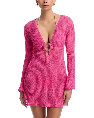 Peixoto Angie Cover-up Tunic In Pink