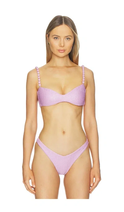 Peixoto Asher Bikini Top In Purple