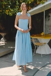 Peixoto Audrey Maxi Dress In Blue