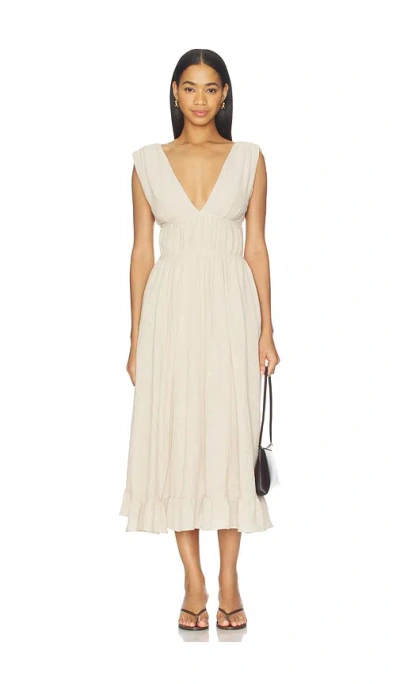 Peixoto Ava Midi Dress In Neutral