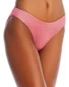 Peixoto Bella Bikini Bottom In Sunset Coral Sparkle
