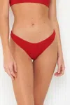 Peixoto Bella Full Bottom In Red Sangria In Red