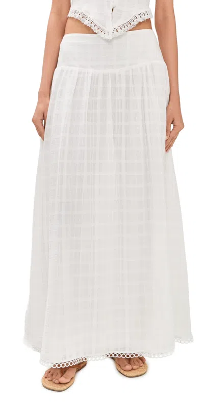 Peixoto Camila Skirt Thatch White
