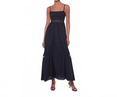 Peixoto Charlotte Swim Cover Up Maxi Dress In Black