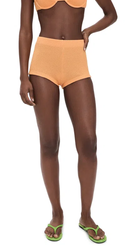 Peixoto Ciara Mini Shorts Apricot In Orange
