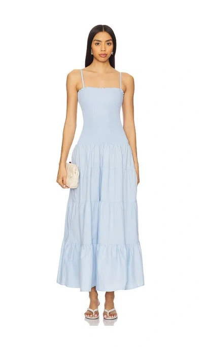 Peixoto Clementine Maxi Dress In Blue
