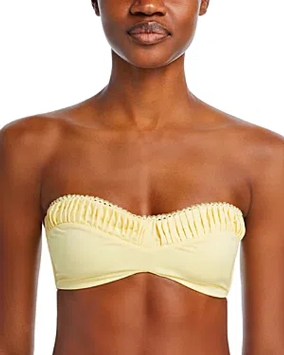 Peixoto Emmy Bandeau Bikini Top In Honeycomb