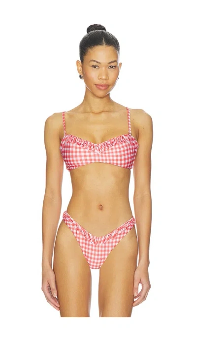 Peixoto Emmy Bikini Top In Pink