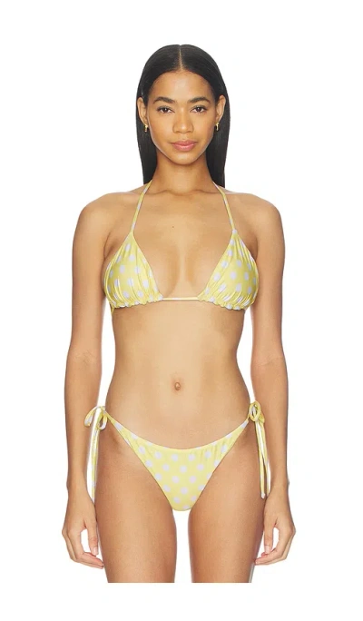 Peixoto Fifi Bikini Top In Yellow