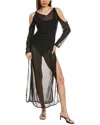 Peixoto Gemma Mesh Maxi Dress In Black