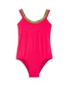 Peixoto Girls' Faye One Piece Swimsuit - Big Kid In Pink